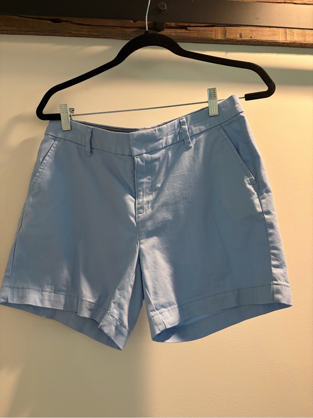 Tommy Hilfiger Light Blue and Navy Cotton Shorts